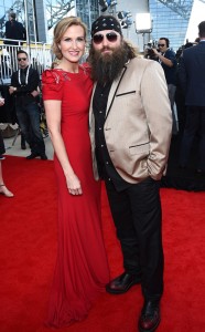 Korie and Willie Robertson on the red carpet